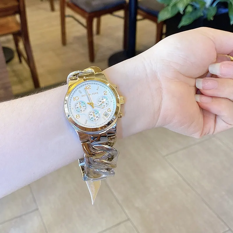 Michael Kors Runway Chronograph Two-tone Ladies Watch- MK3199